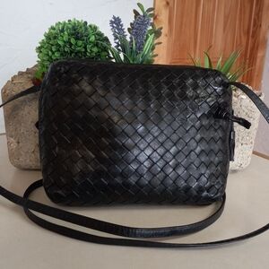 Bottega Veneta Intrecciato Nodini, Vintage Leather Crossbody Bag
